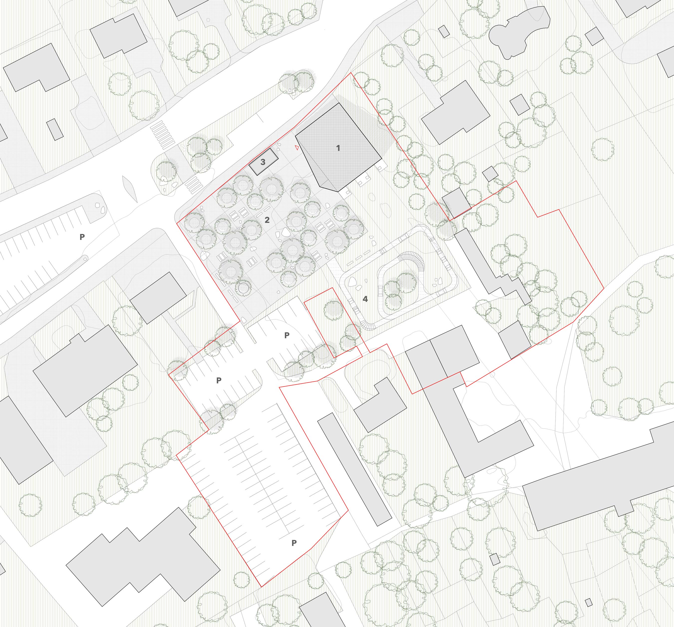 Station Chalais - site plan